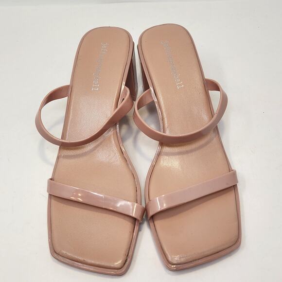 Jeffrey Campbell Jamm 3 Jelly Blush Pink Heeled Sandal Size 38 US 8 Slip On Shoe - Picture 2 of 8